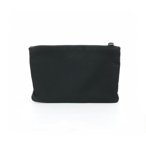 Prada Tessuto Small Zip Pouch | Black Re-Nylon | Cosmetic Bag | Excellent - Picture 2 of 4